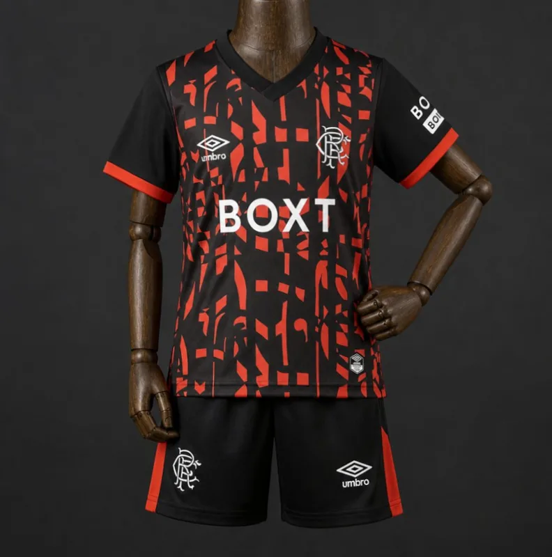 26/27 Kids Glasgow Rangers Third Jersey Kit