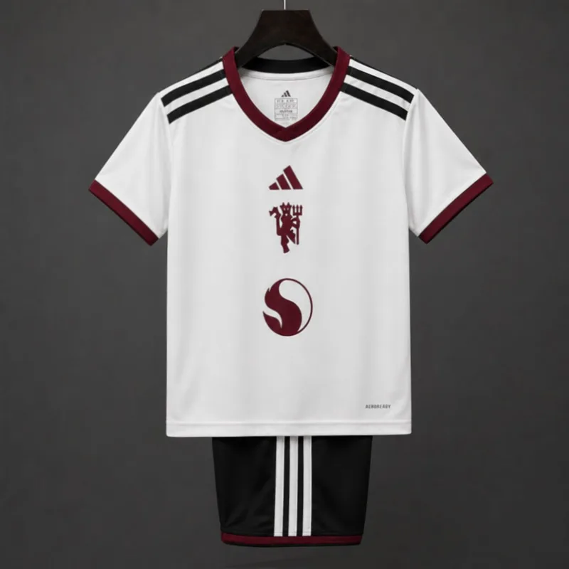 26/27 Kids Manchester United Third Cream Jersey - Kids - Free Personalisation + Patches!