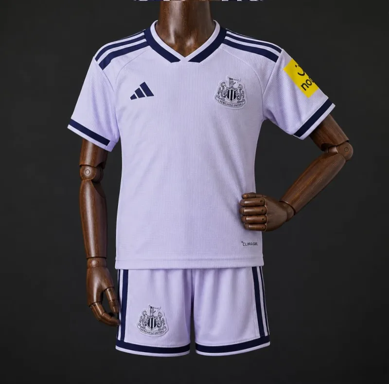 26/27 Kids Newcastle United Third Kit Fresh Lilac Jersey Kit - Kids - Free Personalisation + Patches!