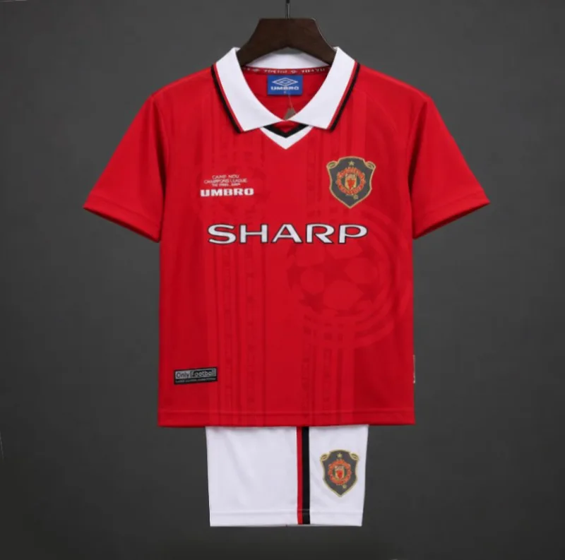 Retro Kids 99/00 Manchester United Camp Nou Final Edition Home Jersey