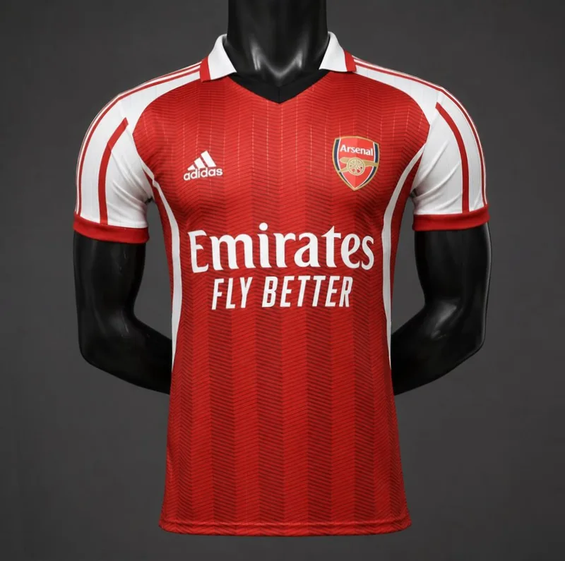 26/27 Arsenal Vintage Design Red White Jersey Skin Fit