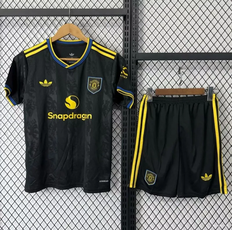 Manchester United Third Kit 25/26 - Kids - Free Personalisation + Patches!