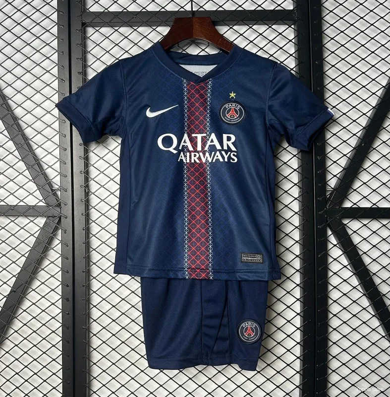 PSG Home Kit 25/26 - Kids - Free Personalisation + Patches!