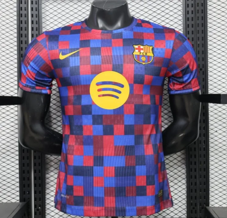 26/27 Barcelona Pre-Match Top Jersey Skin Fit - Adults - Free Personalisation + Patches! Skin Fit - Adults - Free Personalisation + Patches!
