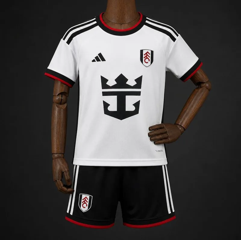 26/27 Kids Fulham Home White Kit Jersey - Kids - Free Personalisation + Patches!