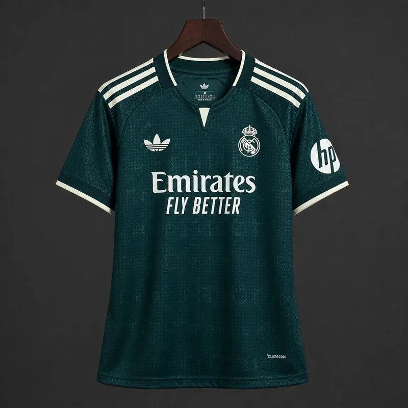 26/27 Women Real Madrid Away Green Jersey - Adults - Free Personalisation + Patches!