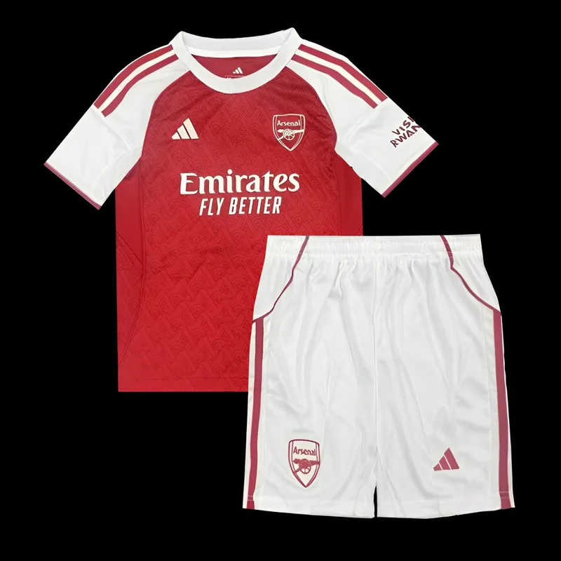 25/26 Kids Arsenal Home Jersey Kit