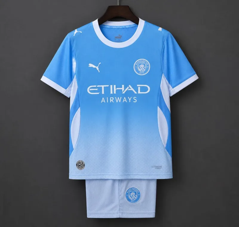 26/27 Kids Manchester City Home Jersey Kit