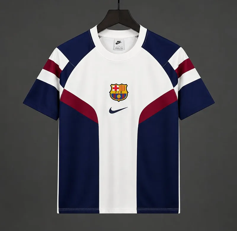 26/27 Barcelona Vintage 1998-01 Remake Away Jersey - Adults - Free Personalisation + Patches!