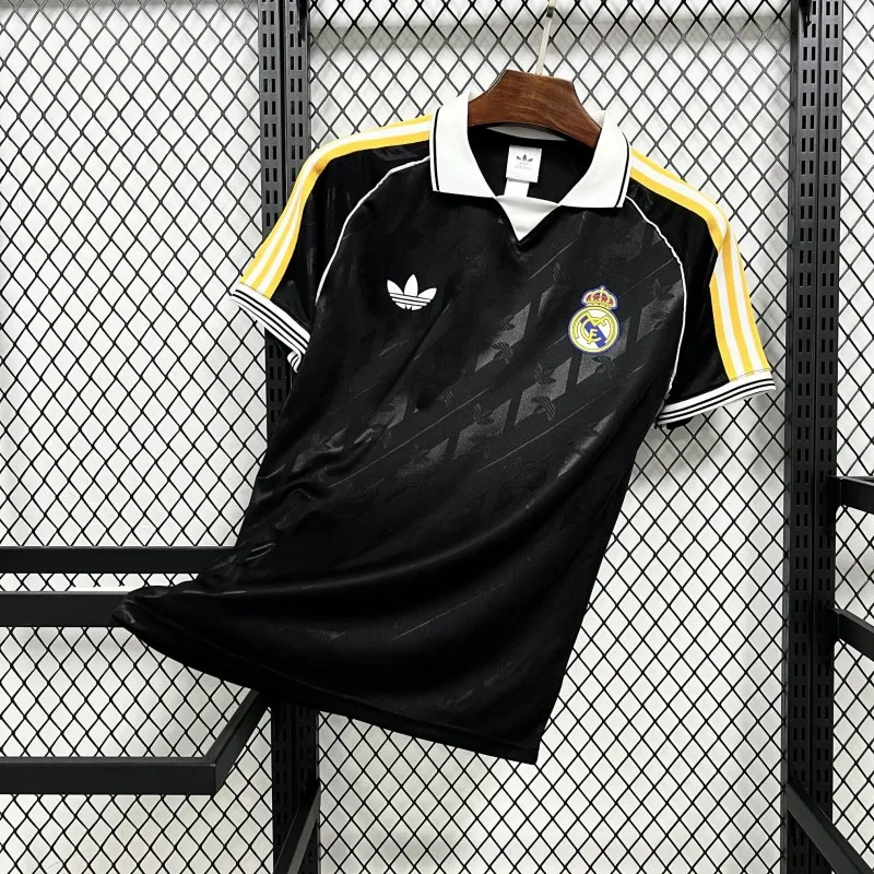 2026/27 Mens Real Madrid Casual Jersey Black - Adults - Free Personalisation + Patches!