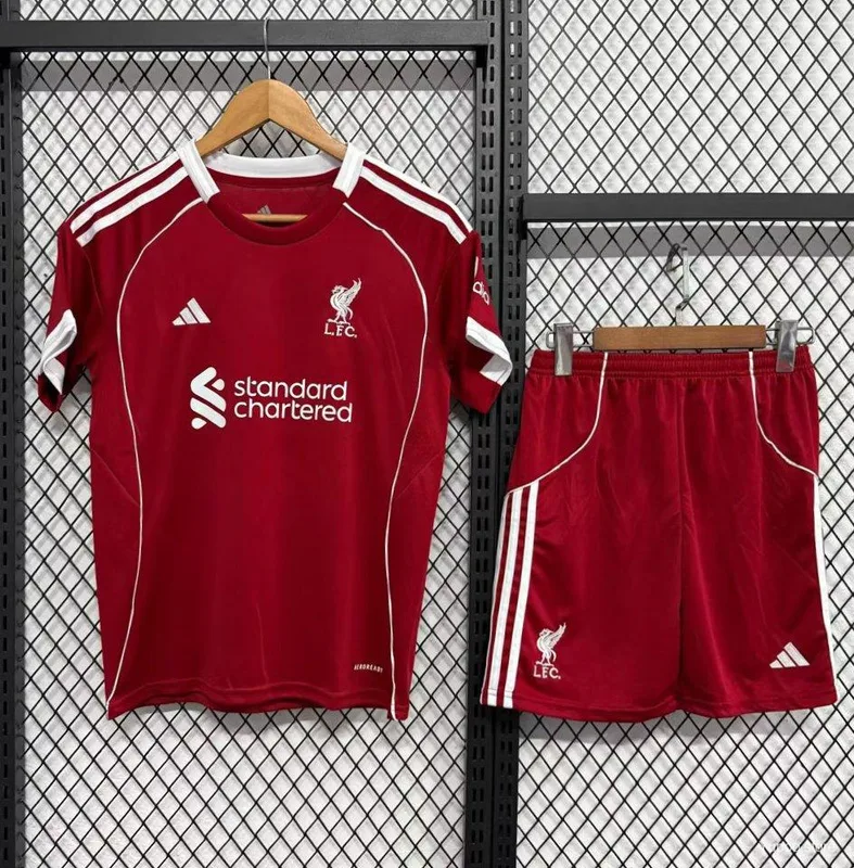 Liverpool Home Kit 25/26 - Kids - Free Personalisation + Patches!
