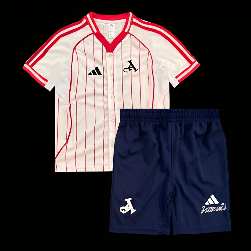 25/26 Kids Arsenal US Pack Baseball Jersey Kit