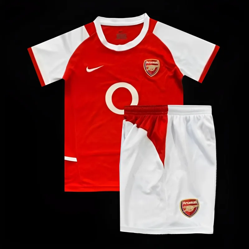 Retro Kids 02/03 Arsenal Home Jersey Kit