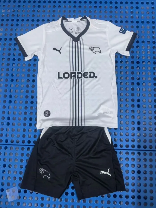 Derby County Home Kit 26/27 - Kids - Free Personalisation + Patches!