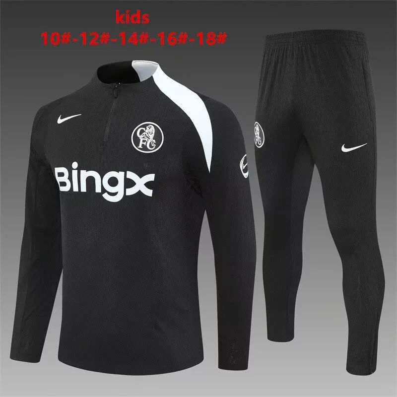 Chelsea Black Tracksuit - Kids and