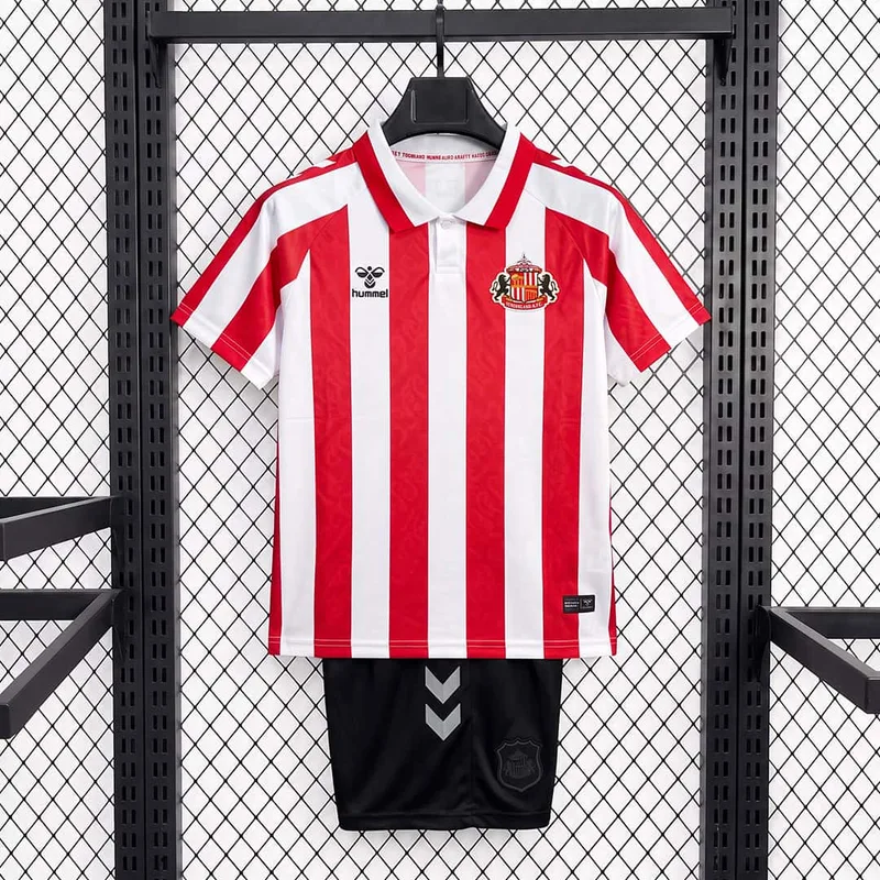 26/27 Kids Sunderland Home Red White Jersey - Kids - Free Personalisation + Patches!
