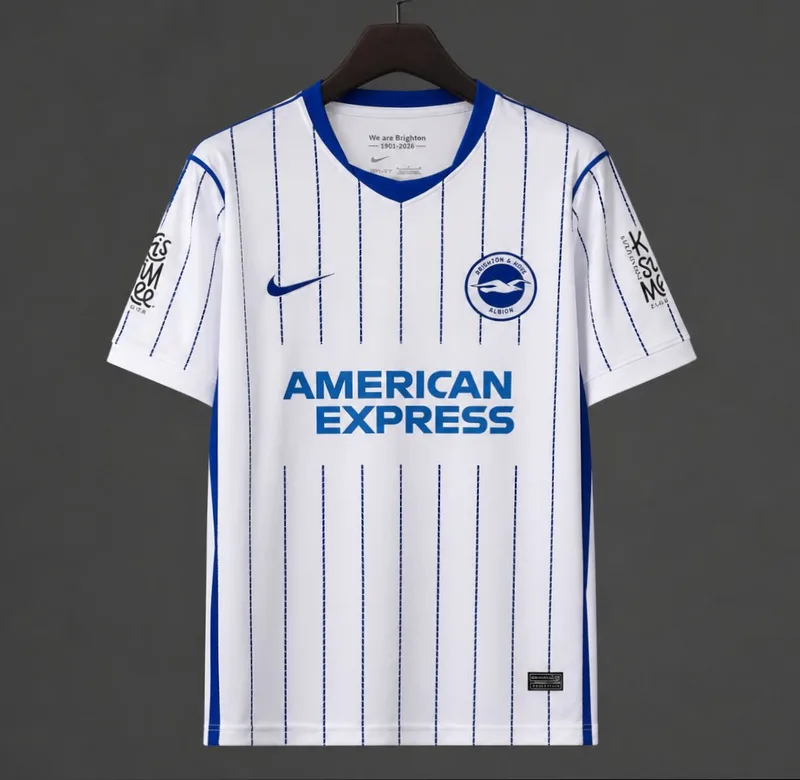 26/27 Brighton Hove Albion Away White Jersey
