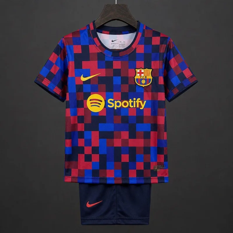26/27 Kids Barcelona Academy Pro Pre-Match Jersey Kit - Kids - Free Personalisation + Patches!