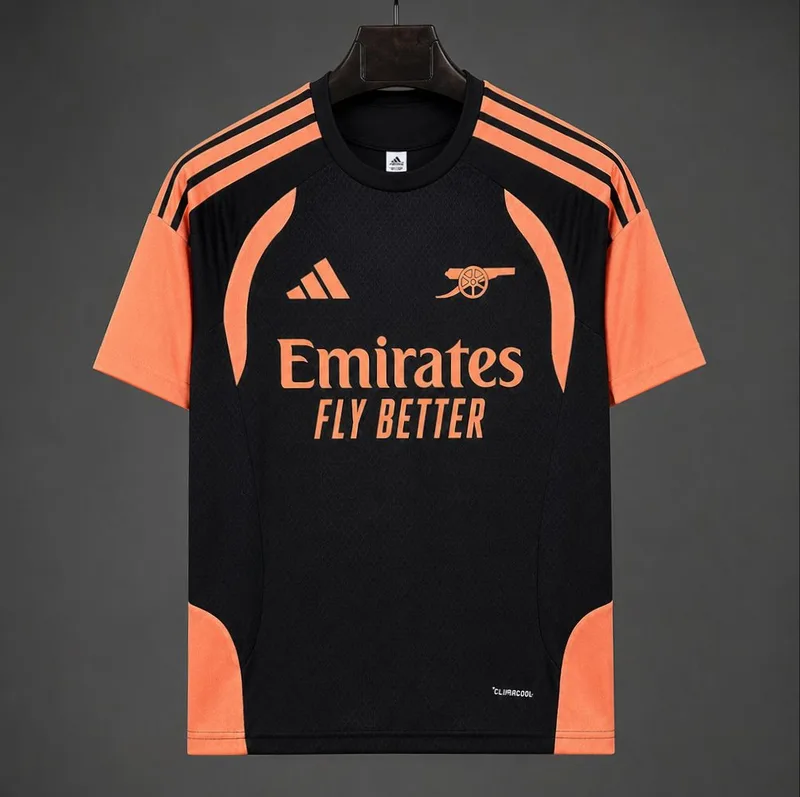 26/27 Arsenal Black & Orange Training Jersey Fans Version