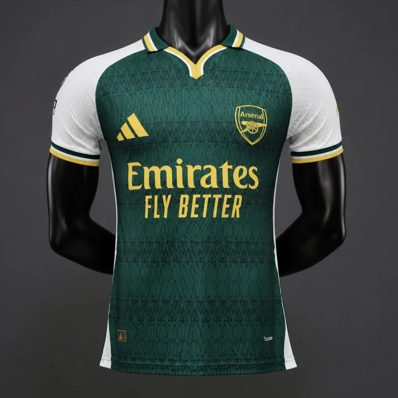 26/27 Arsenal Green & White Special Edition Jersey Skin Fit