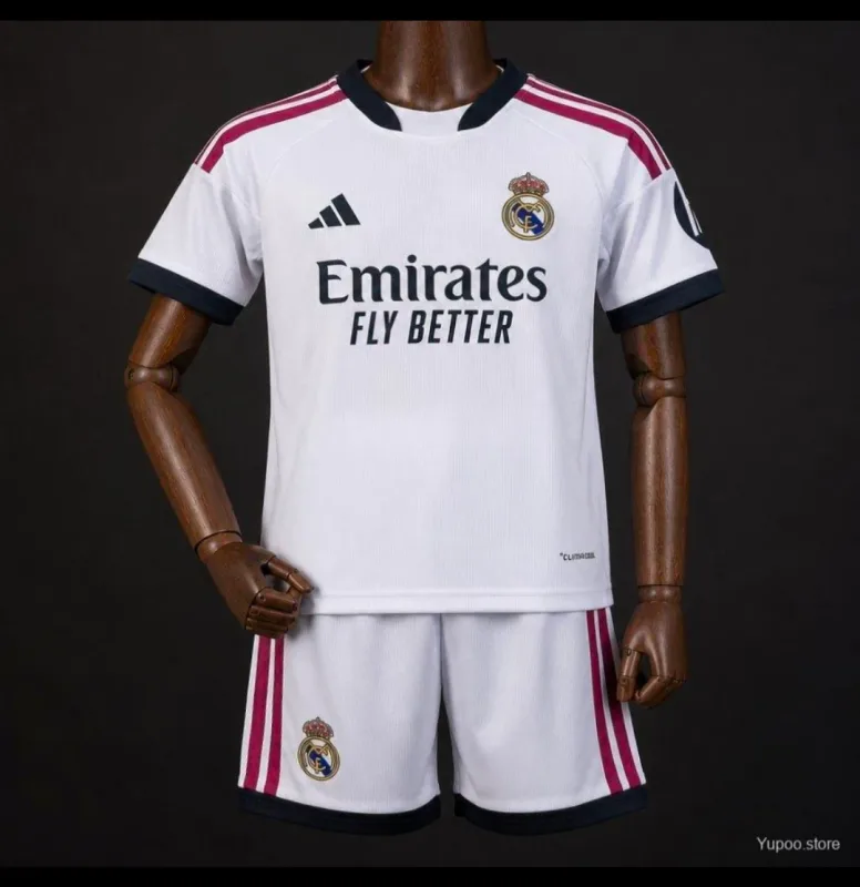 Real Madrid Home Kit 26/27 - Kids - Free Personalisation + Patches!