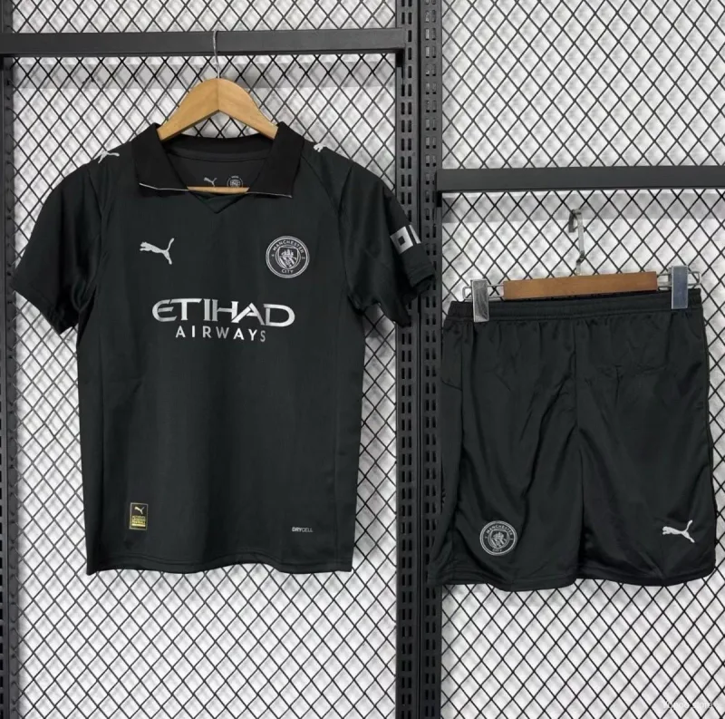 Manchester City Away Kit 25/26 - Kids - Free Personalisation + Patches!