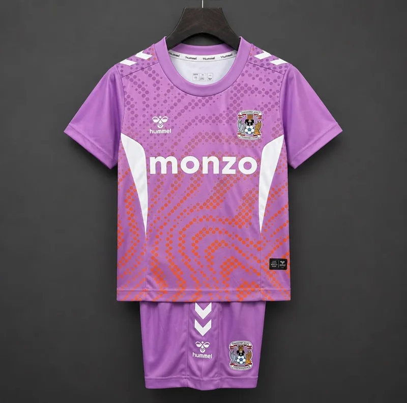26/27 Kids Coventry City Third Lavender Jersey Kit - Kids - Free Personalisation + Patches!