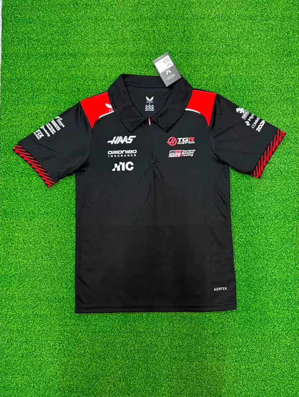 Formula One Haas Team Polo Shirt Collar 2026