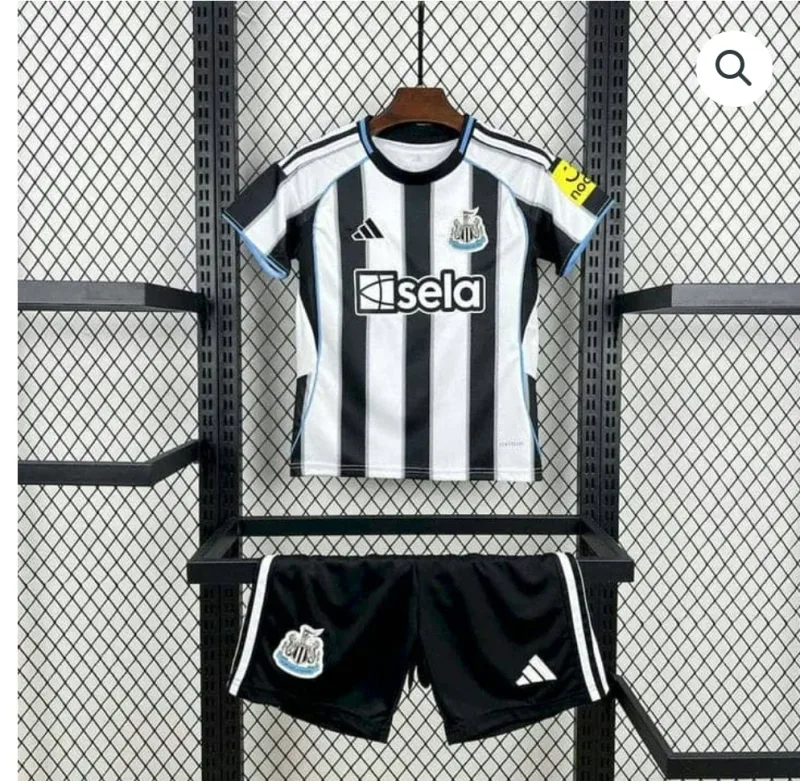 Newcastle United Home Kit 25/26 - Kids - Free Personalisation + Patches!