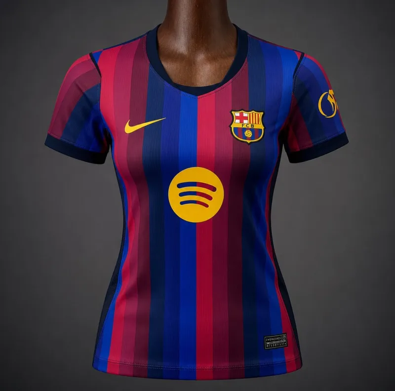 26/27 Barcelona Home Women Jersey - Adults - Free Personalisation + Patches!
