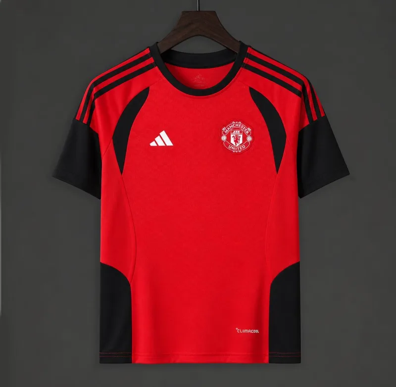 26/27 Manchester United Training Red Crew Jersey