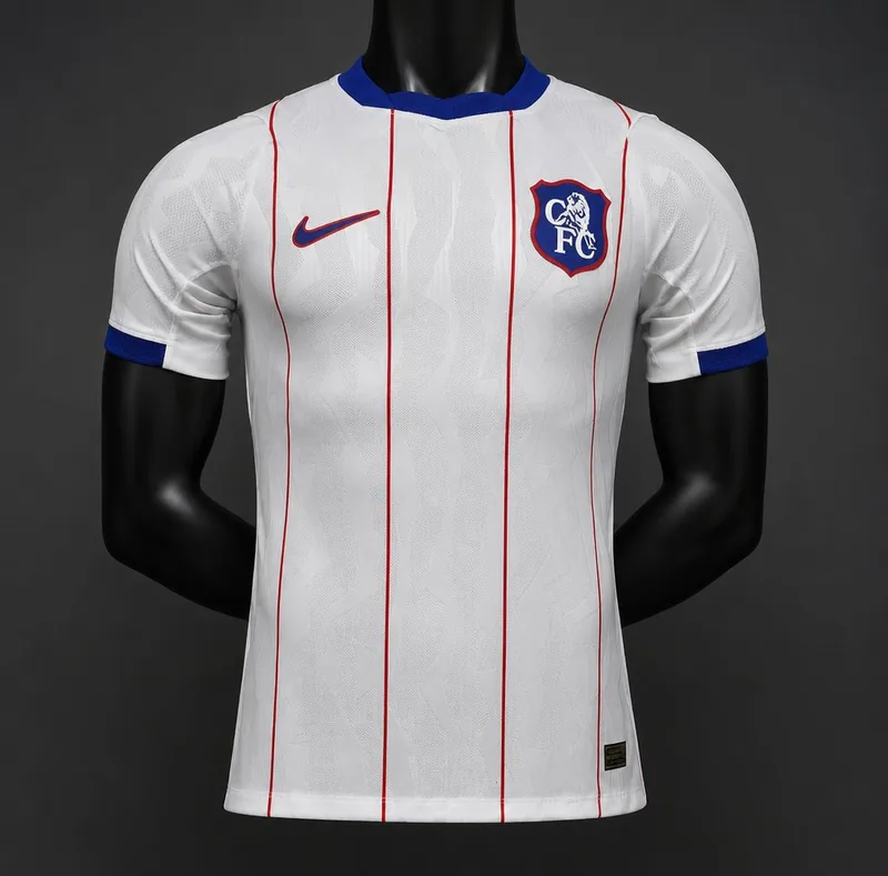 26/27 Chelsea White Away Jersey Skin Fit