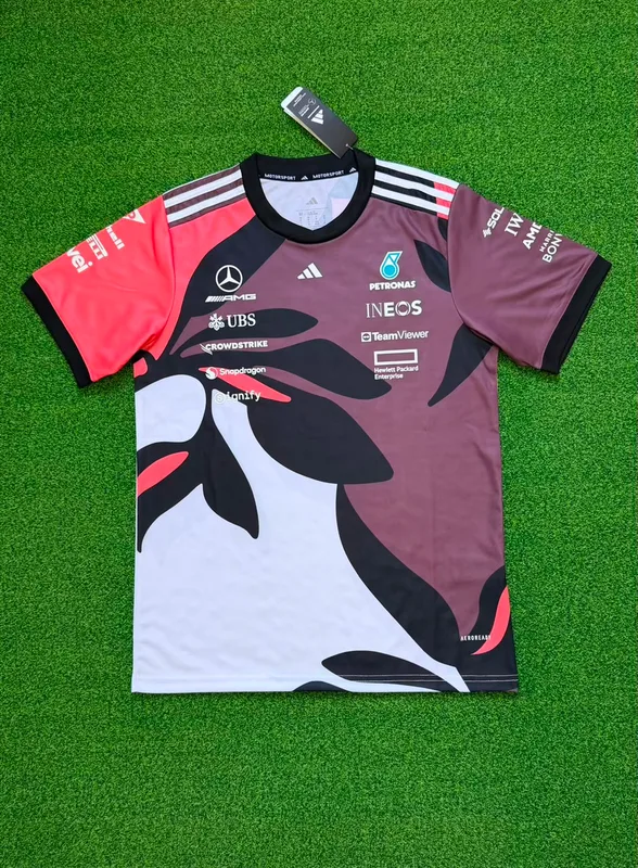 Formula One Mercedes AMG Petronas adidas F1 Special Edition Miami GP Team T-Shirt