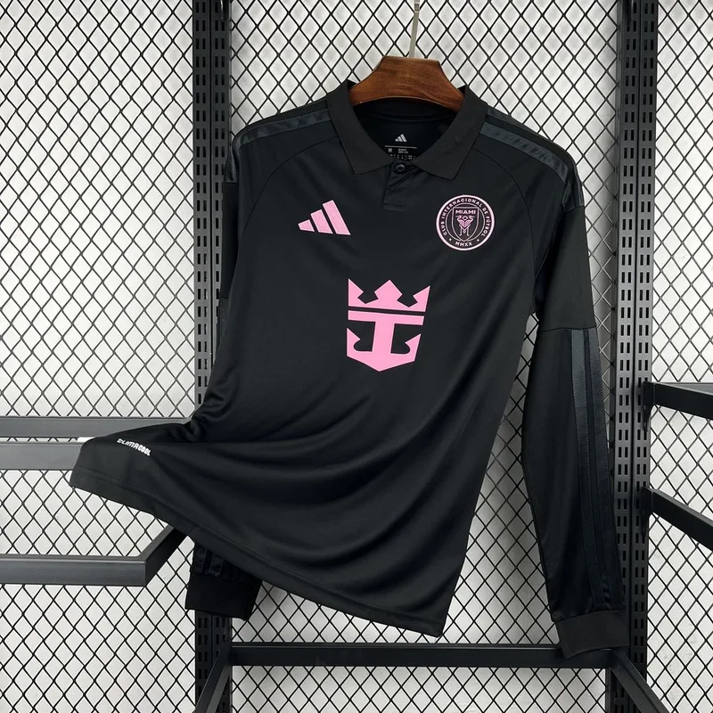 2026/27 Mens Inter Miami CF Away Long Sleeve Jersey - Adults - Free Personalisation + Patches