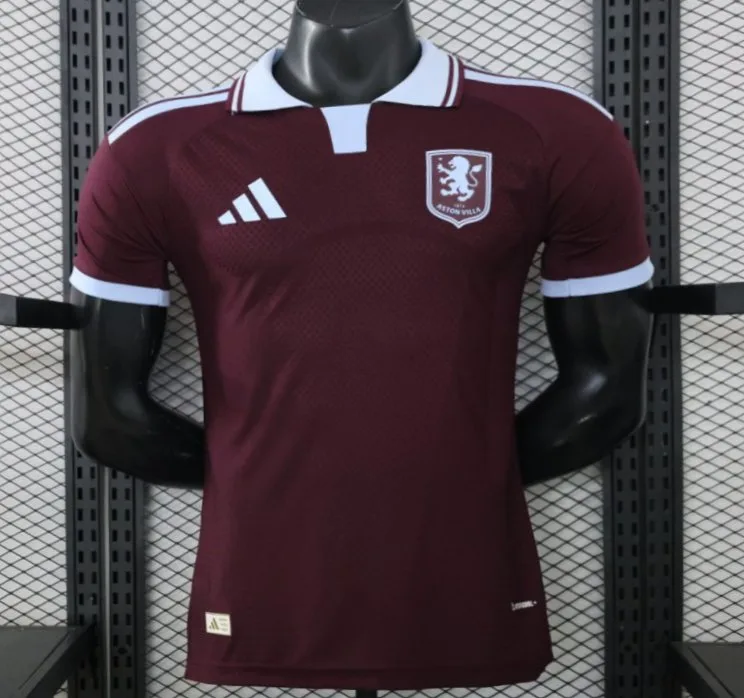 26/27 Aston Villa Short Sleeve Home Jersey Skin Fit