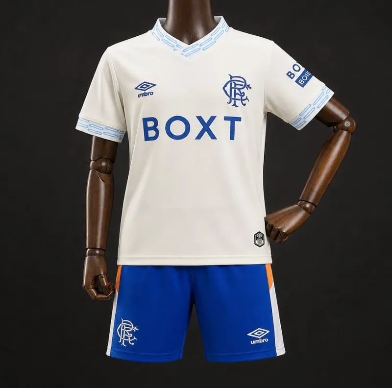 26/27 Kids Glasgow Rangers Away Jersey Kit