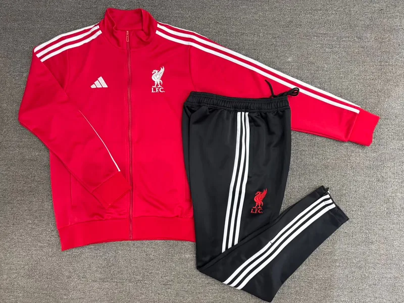 Liverpool Red/Black Tracksuit - Kids and