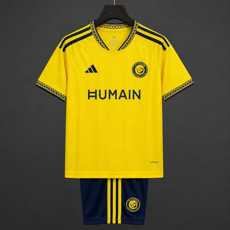 26/27 Kids Al-Nassr Home Yellow Jersey - Kids - Free Personalisation + Patches