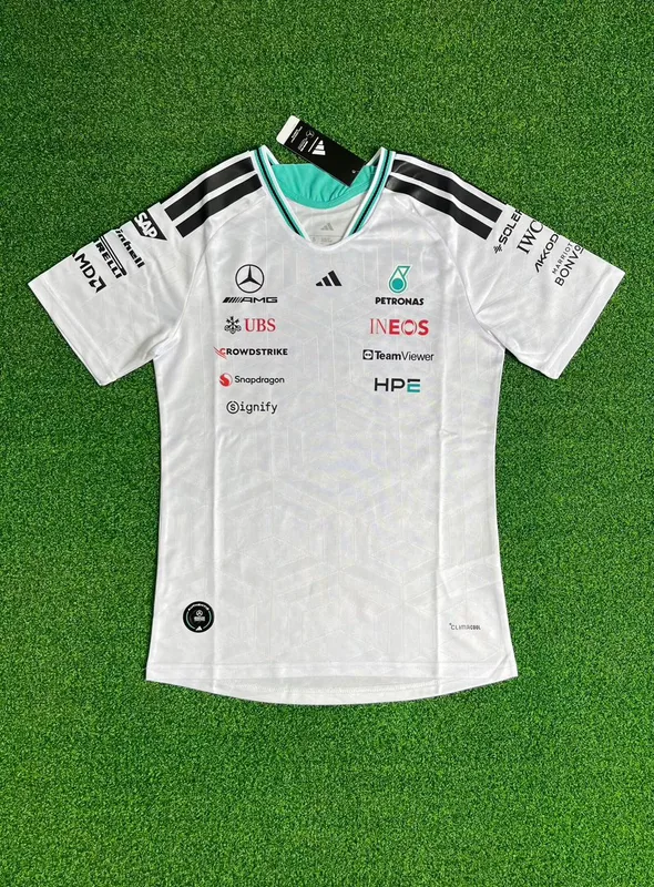 Formula One 2026 adidas Mercedes-AMG PETRONAS F1 Driver White Shirt