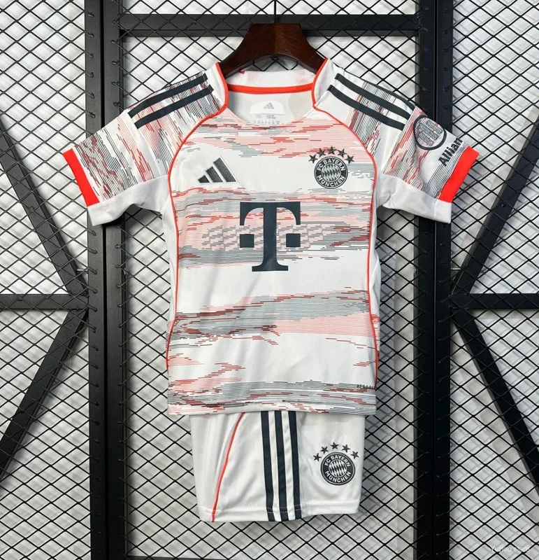 Bayern Munich Away Kit 25/26 - Kids - Free Personalisation + Patches!