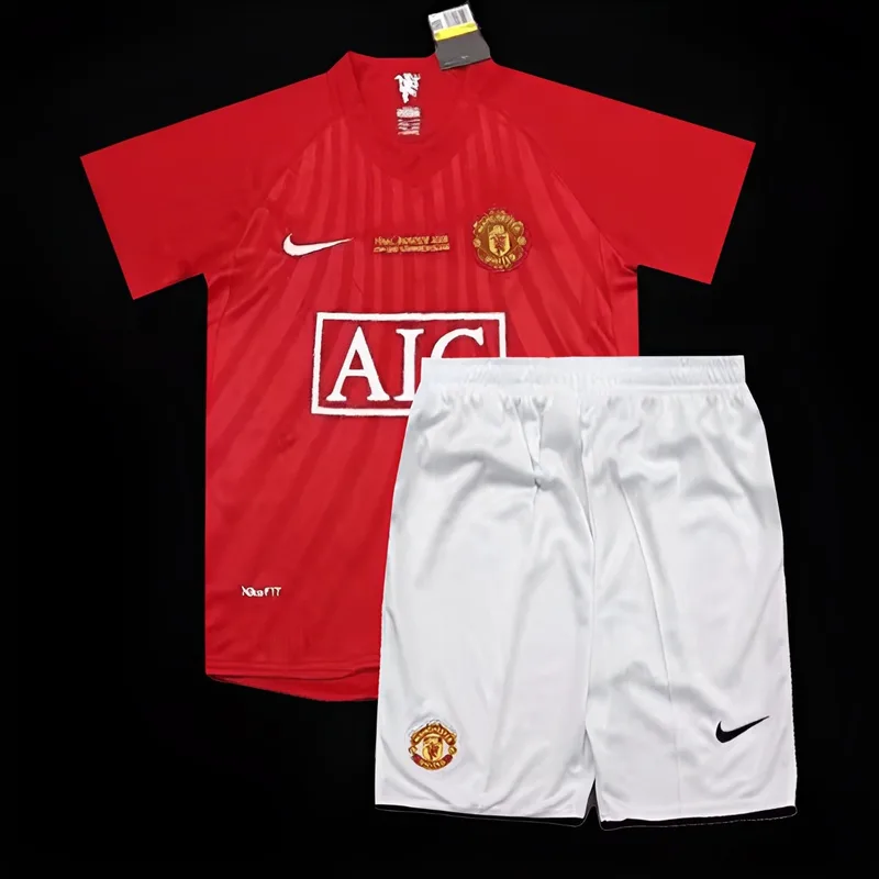 Retro Kids 07/08 Manchester United Home Moscow Final Edition Jersey