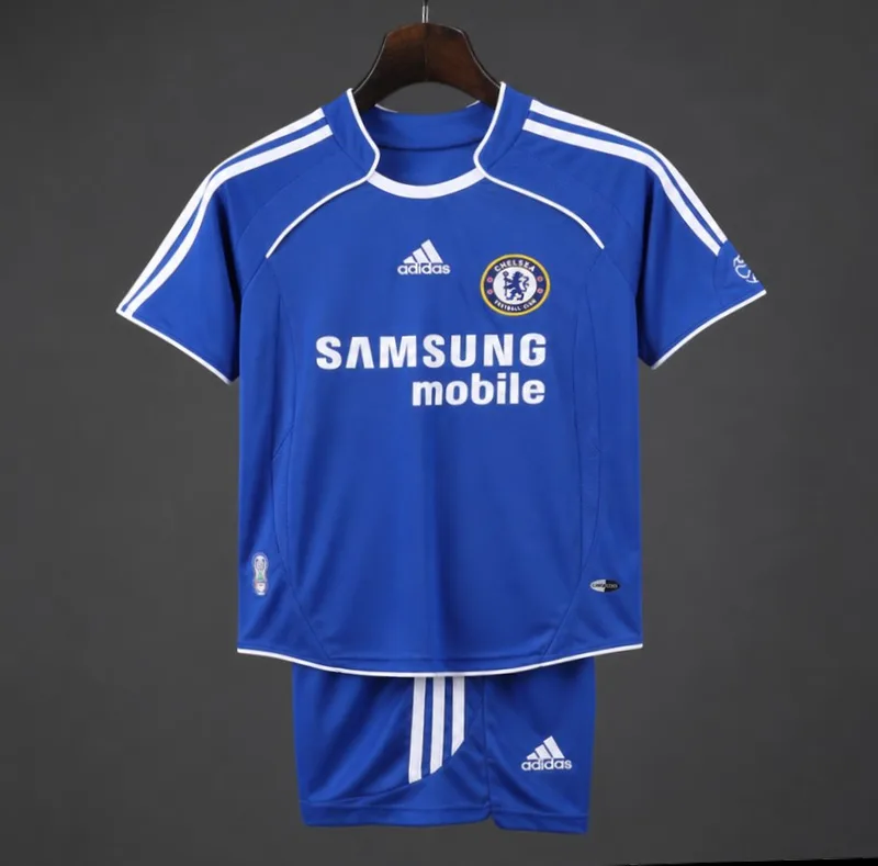 Retro 2006/07 Kids Chelsea Royal Blue Home Jersey