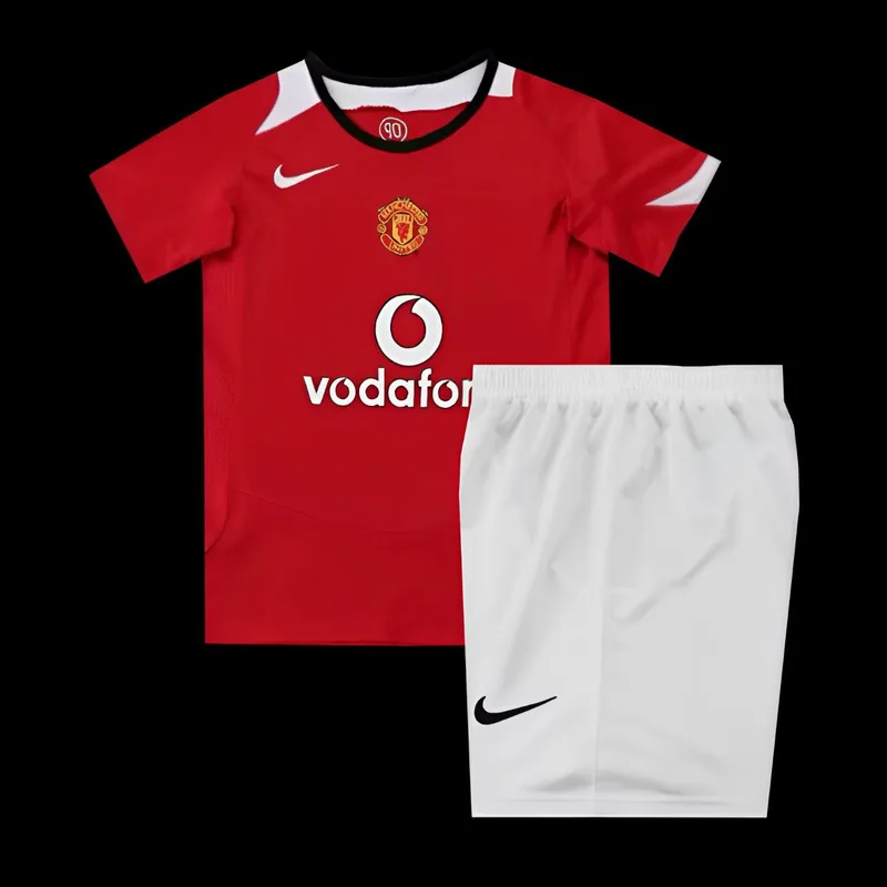 Retro Kids 04/05 Manchester United Home Jersey