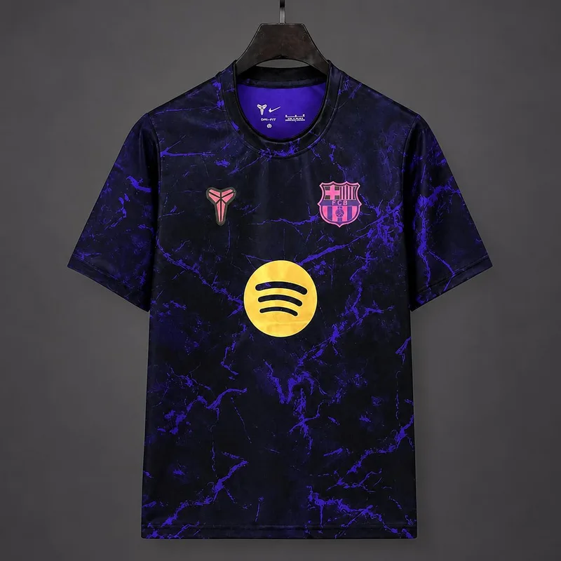 26/27 Barcelona Pre-Match Away Black & Purple Jersey