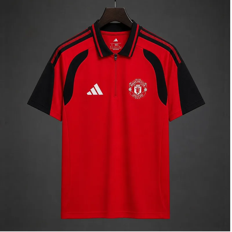 26/27 Manchester United Training Red Polo Jersey