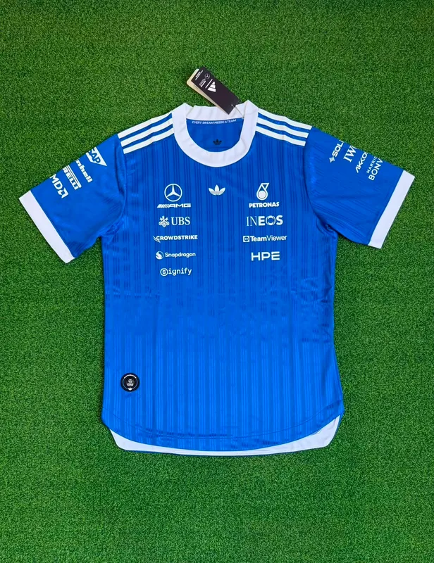 Formula One 2026 adidas x Mercedes-AMG PETRONAS F1 “Blue Wonder” Driver Team Jersey