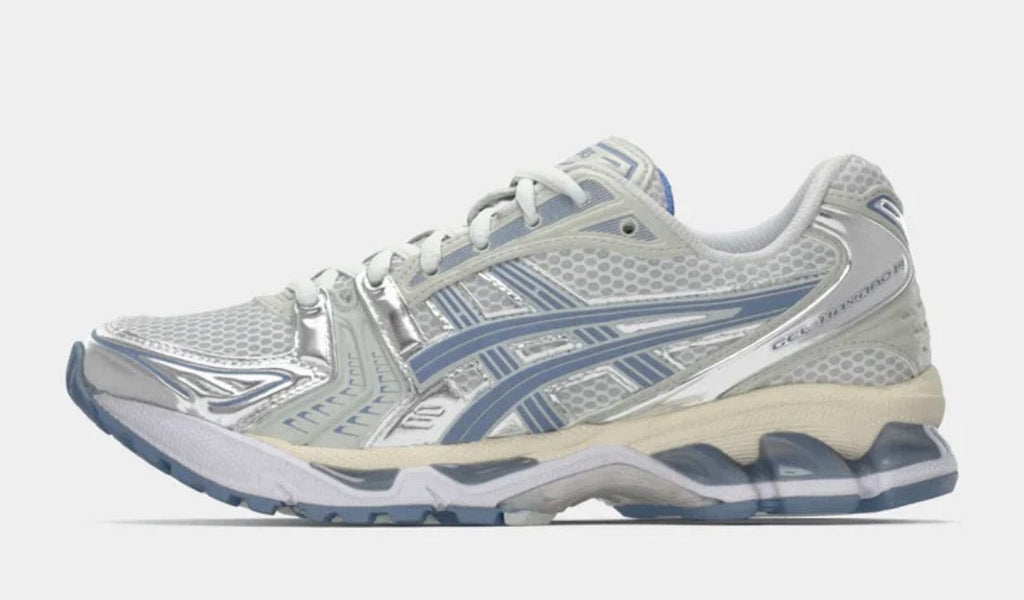 ASICS Gel Kayano White/light Navy Trainers Unisex