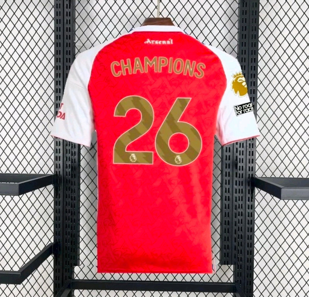 Arsenal 26 Champions Home Shirt - Adults - Free Personalisation!