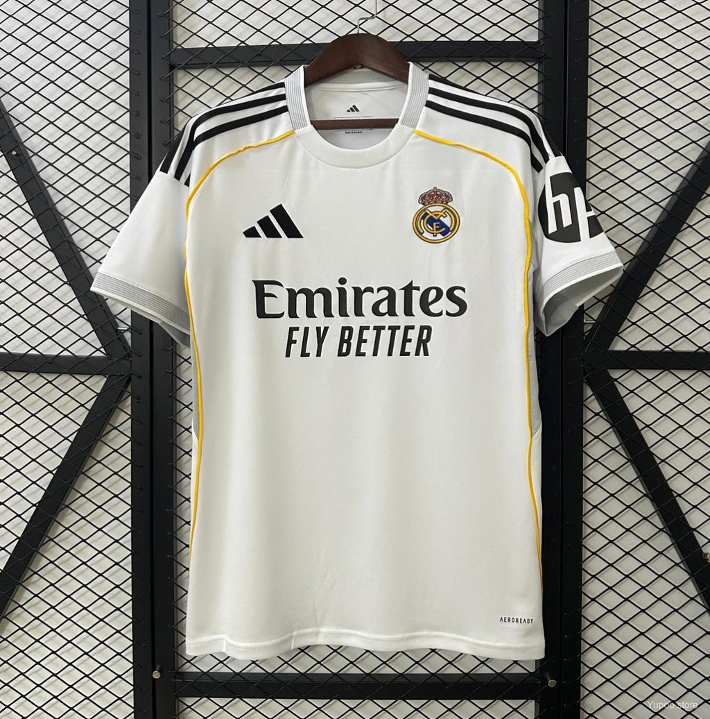 Real Madrid Home Shirt 25/26 Fan Version - Adults - Free Personalisation!