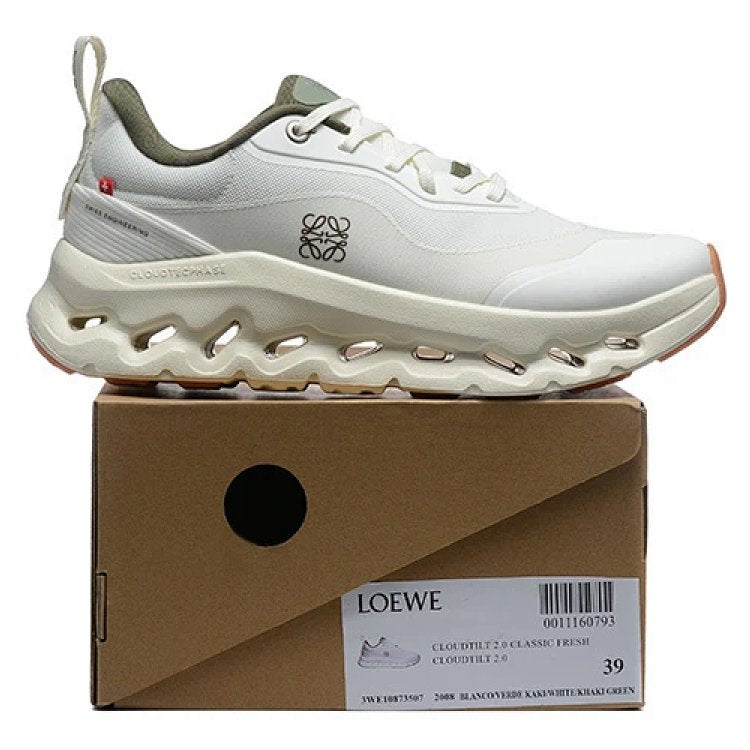 On Running Cloudtilt 2 x Loewe White khaki green Trainers